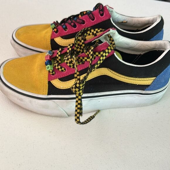 Vans off the wall retro colorful sneakers size 5.5 - Picture 2 of 7